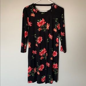 NWOT Black Rose Dress